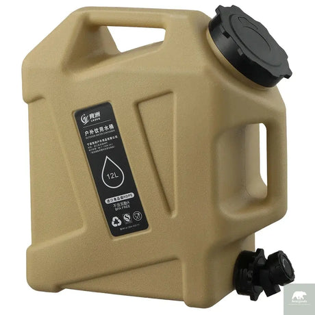 12L Camping Water Container Outdoor Water Bucket Large Capacity Portable Water Bag Detachable Faucet Picnic Drive Water Tank Beargoods