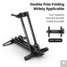 Bicycle Double Pole Foldable Parking Rack Beargoods