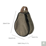CAMPINGMOON S220-B Canvas Mini Bag 21x15x9cm Outdoor Camping Custom Pear Shape Lunch Food Delivery Food Grade PP Box Beargoods