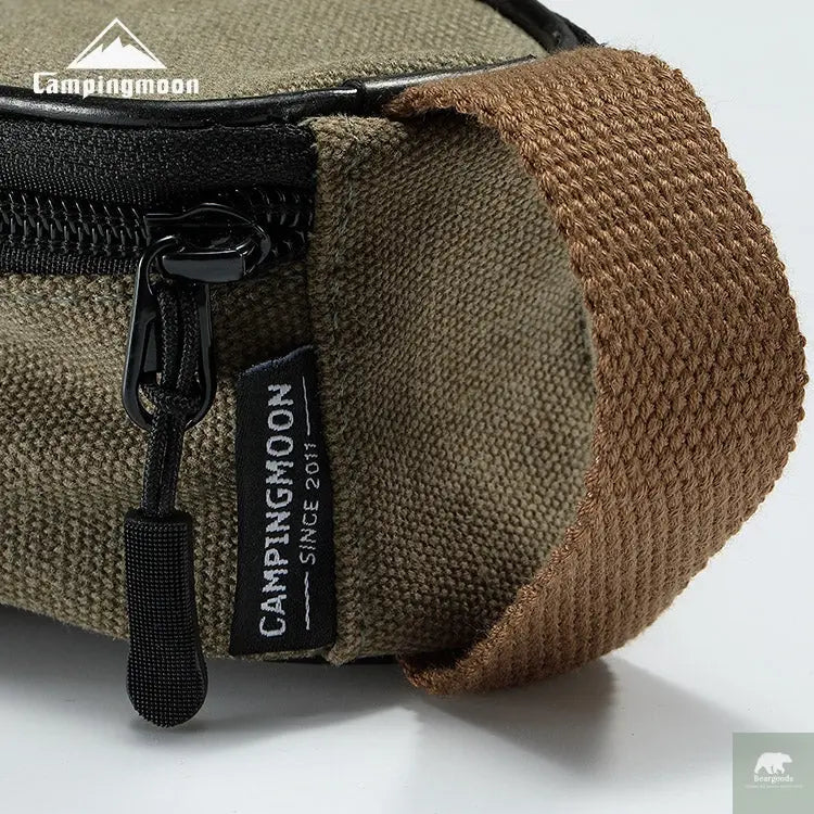 CAMPINGMOON S220-B Canvas Mini Bag 21x15x9cm Outdoor Camping Custom Pear Shape Lunch Food Delivery Food Grade PP Box Beargoods