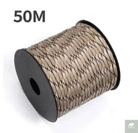 50 M 1 Roll4 Mm 7 Stand Cores Paracord for Survival Parachute Cord Lanyard Camping Climbing Camping Rope Hiking Clothesline Beargoods
