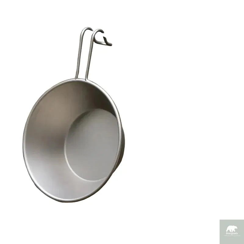 260ml Titanium Camping Sierra Bowl With Fixed Handle Beargoods