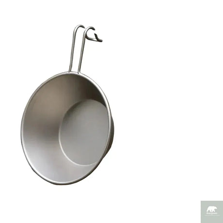 260ml Titanium Camping Sierra Bowl With Fixed Handle Beargoods