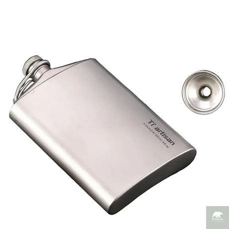 Titanium Hip Flask With Funnel 200ml/260ml Beargoods