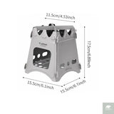 Tiartisan Titanium Outdoor Foldable Wood Stove Hiking Picnic Ultralight Portable Fire Burner Stove Multi-purpose Camping gear Beargoods