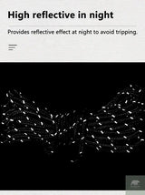 4M Durable Tent Rope Luminous High Reflective Tent Rope with Buckle Multi-Function Sturdy Tent Rope for Outdoor/Beach/Camping Beargoods