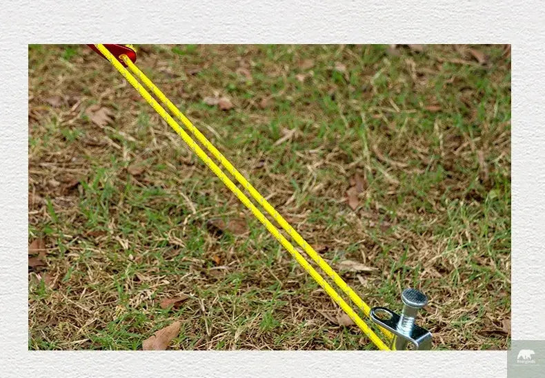4M Durable Tent Rope Luminous High Reflective Tent Rope with Buckle Multi-Function Sturdy Tent Rope for Outdoor/Beach/Camping Beargoods