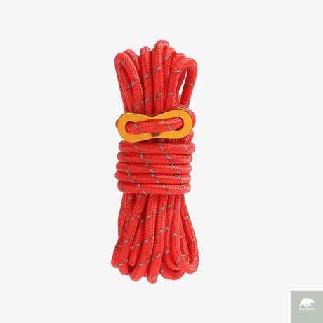 4M Durable Tent Rope Luminous High Reflective Tent Rope with Buckle Multi-Function Sturdy Tent Rope for Outdoor/Beach/Camping Beargoods