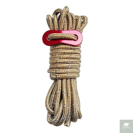 4M Durable Tent Rope Luminous High Reflective Tent Rope with Buckle Multi-Function Sturdy Tent Rope for Outdoor/Beach/Camping Beargoods