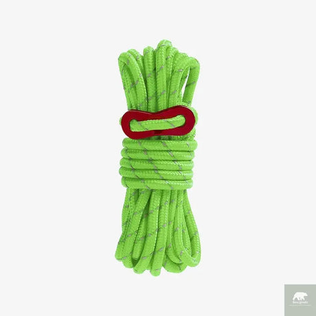 4M Durable Tent Rope Luminous High Reflective Tent Rope with Buckle Multi-Function Sturdy Tent Rope for Outdoor/Beach/Camping Beargoods