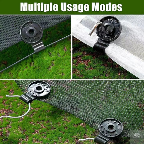 10/20/50100pcs Awning Plastic Clips Outdoor Shade Cloth Net Clip Camping Garden Tool Buildings Fence Net Fix Clamp Awning Hook Beargoods