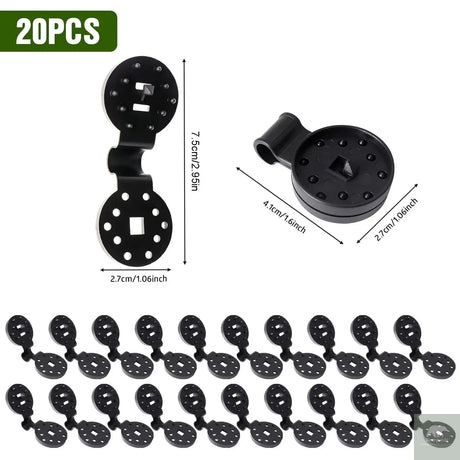 10/20/50100pcs Awning Plastic Clips Outdoor Shade Cloth Net Clip Camping Garden Tool Buildings Fence Net Fix Clamp Awning Hook Beargoods