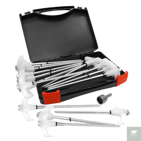 Screw in Tent Stakes 15pcs Beargoods