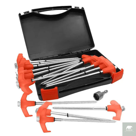 Screw in Tent Stakes 15pcs Beargoods