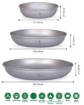 Ultralight Titanium Plate Bowl - Beargoods