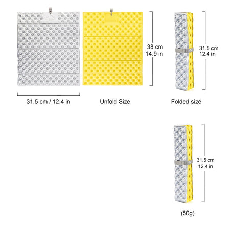Widesea Outdoor Foldable Mat Seat Ultralight Camping Picnic Pad Waterproof XPE Foam Sitting Cushion Chair Hiking Tourist Beargoods
