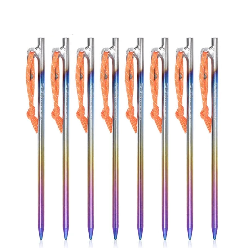 Heavy Duty Titanium Alloy Tent Stakes - Beargoods