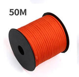 50 M 1 Roll4 Mm 7 Stand Cores Paracord for Survival Parachute Cord Lanyard Camping Climbing Camping Rope Hiking Clothesline Beargoods