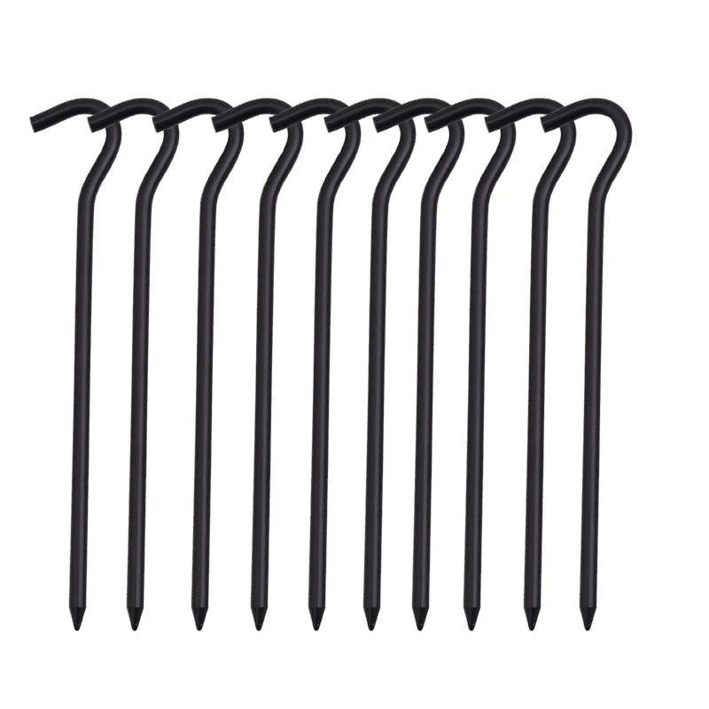 Aluminium Alloy Tent Pegs With Hooks 10pcs