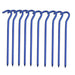 Aluminium Alloy Tent Pegs With Hooks 10pcs Beargoods