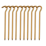 Aluminium Alloy Tent Pegs With Hooks 10pcs