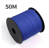 50 M 1 Roll4 Mm 7 Stand Cores Paracord for Survival Parachute Cord Lanyard Camping Climbing Camping Rope Hiking Clothesline Beargoods