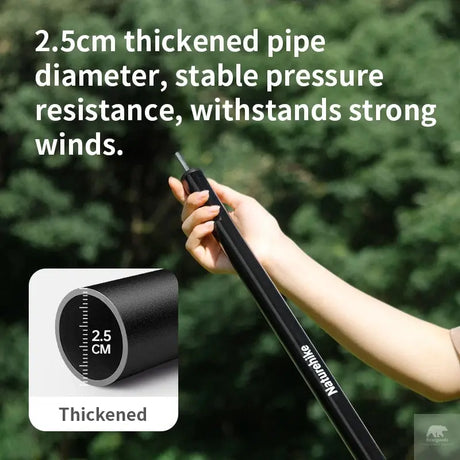 Naturehike Canopy Poles 2pcs High Strength Reinforced Multi-Purpose Support Pole Outdoor Camping Tents Porch General Steel Pipe Beargoods