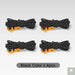 4Pcs Outdoor Guy Lines Tent Cords Reflective Camping Rope with Aluminum Guylines Adjuster Tensioner Pouch for Tent Tarp Canopy Beargoods