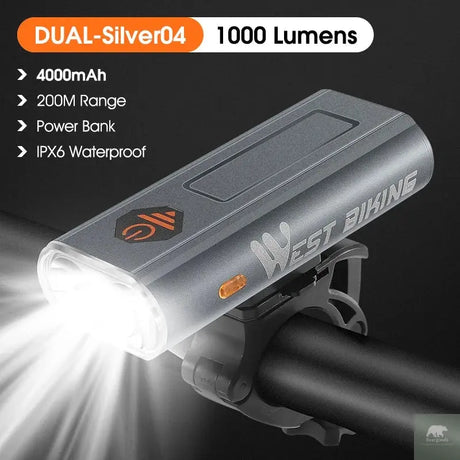 1600 Lumen Dual LED Bike Light Beargoods