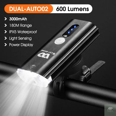 1600 Lumen Dual LED Bike Light Beargoods