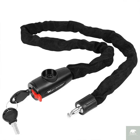 Bicycle Anti-Theft Chain Lock with 2 Keys Beargoods
