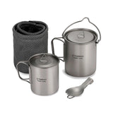 Titanium Cookware Set Ultralight