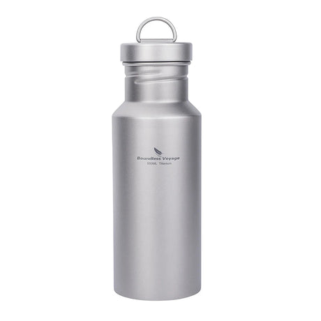 Wide Mouth Titanium Bottle with Lid Leak-Proof Single Layer 400/550/750ML