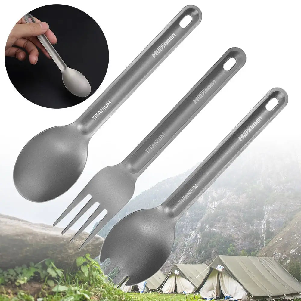 Titanium Outdoor Camping Ultralight Cookware Cutlery