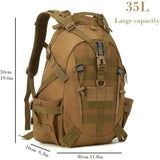 40L Camping Hiking Backpacks Tactical Backpack for Men/women Reflective Outdoor Climbing Rucksack Bag Survival Molle Travel Bags Beargoods