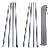 2m Telescopic Tent Poles Set of 2 Lightweight Adjustable Trekking Camping Collapsible Poles for Walking Canopy Hiking Beargoods