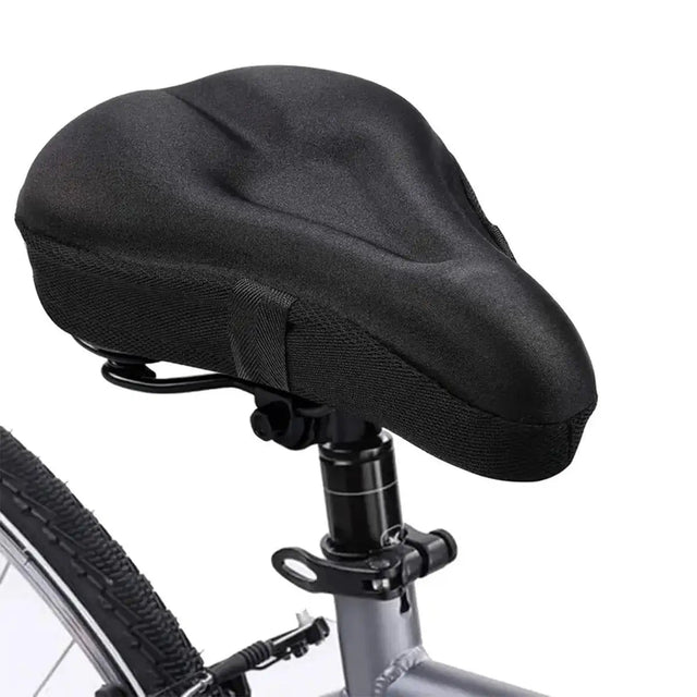 Gel Padded Bike Seat Cushion, Soft Gel Pad Bicycle Saddle Cover for Men & Women, Indoor Outdoor Cycling Comfort Accessory Beargoods