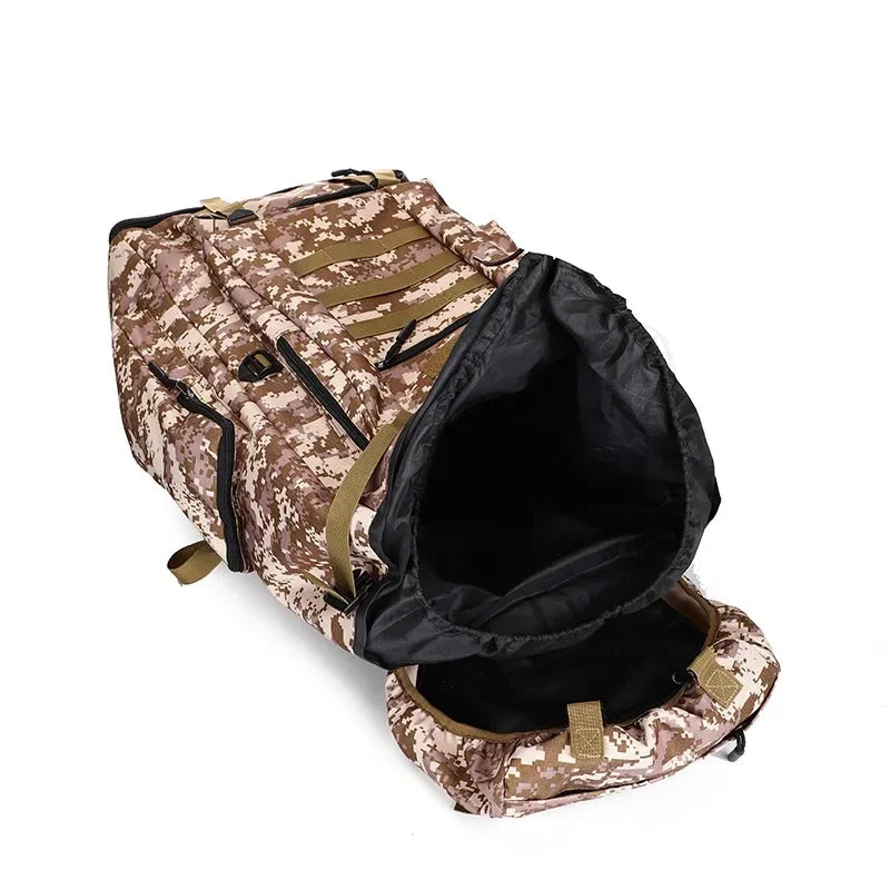 80L/100L  Mountaineering Bag Climb Bag Tactical Backpacks Large Backpack Outdoors Hiking Camping Travel Bags Beargoods