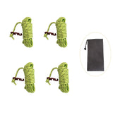 Camping Rope Reflective Outdoor Guy Lines with Aluminum Guyline Adjuster Tensioners Tent Tie Downs for Hiking Backpacking Tarp Beargoods