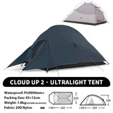 Naturehike Cloud Up 1 2 3 Person Camping Tent Ultralight Waterproof Trekking Tents Hiking Backpacking Shelter Tent Travel Tent Beargoods