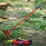 4Pcs Outdoor Guy Lines Tent Cords Reflective Camping Rope with Aluminum Guylines Adjuster Tensioner Pouch for Tent Tarp Canopy Beargoods