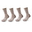 4 Pairs Men Merino Wool Outdoor Hiking Socks Crew Socks Winter Thick Thermal Boot Socks Moisture Breathable Euro Size 42-46 Beargoods
