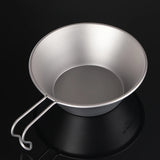 260ml Titanium Camping Sierra Bowl With Fixed Handle