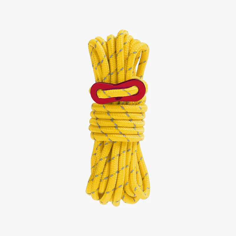4M Durable Tent Rope Luminous High Reflective Tent Rope with Buckle Multi-Function Sturdy Tent Rope for Outdoor/Beach/Camping Beargoods