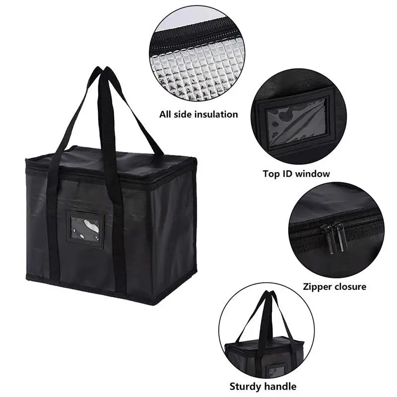 70L Insulated Thermal Cooler Bag Insulation To Keep Cold Large Capacity Portable Lunch Bag Zip Picnic Camping Tin Foil Food Bag Beargoods