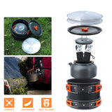 16pcs Camping Pot pan Set