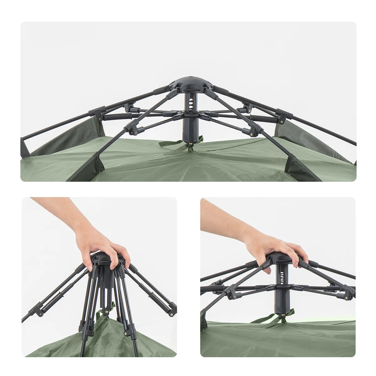 Naturehike One-touch Tent 3-4 Person Travel Family Sun Shelter Portable Automatic Fishing Tent Outdoor Picnic Camping Tent Beargoods