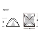 Naturehike One-touch Tent 3-4 Person Travel Family Sun Shelter Portable Automatic Fishing Tent Outdoor Picnic Camping Tent Beargoods