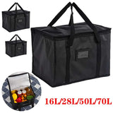 70L Insulated Thermal Cooler Bag Insulation To Keep Cold Large Capacity Portable Lunch Bag Zip Picnic Camping Tin Foil Food Bag Beargoods