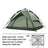 Naturehike One-touch Tent 3-4 Person Travel Family Sun Shelter Portable Automatic Fishing Tent Outdoor Picnic Camping Tent Beargoods